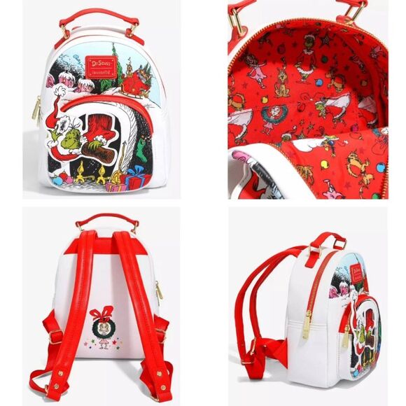 Loungefly Dr. Seuss How the Grinch Stole Christmas Chimney Mini Backpack main image 3